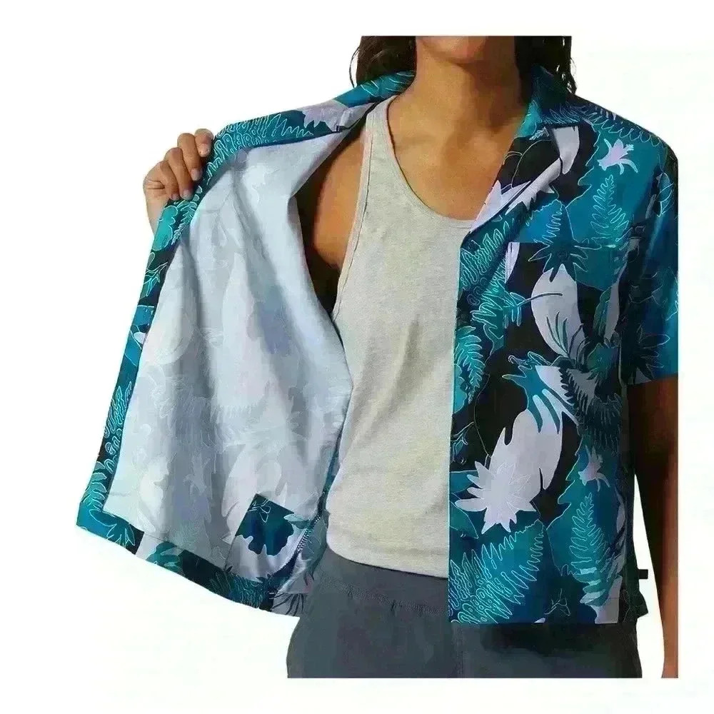 💙2/40 Mountain Hardwear  Shade Light Short Sleeve Shirt - women’s XL - Picture 9 of 9